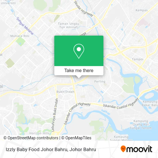 Izzly Baby Food Johor Bahru map