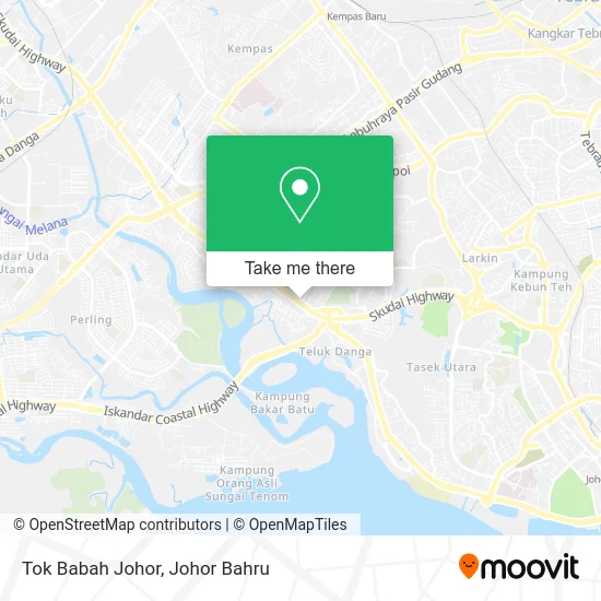 Tok Babah Johor map