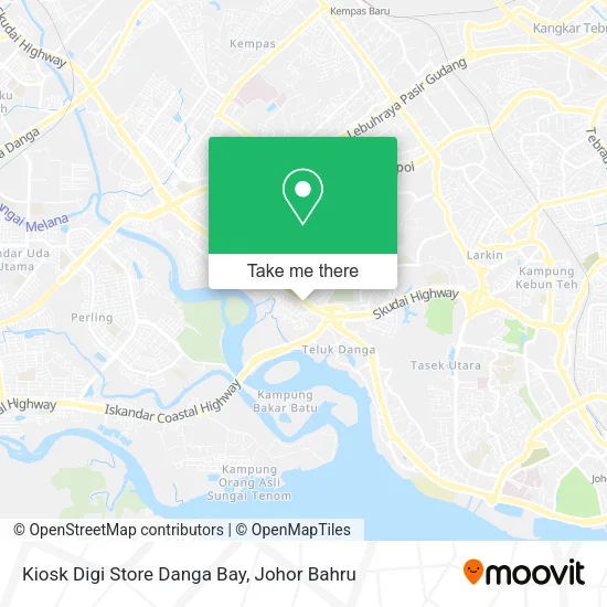 Kiosk Digi Store Danga Bay map