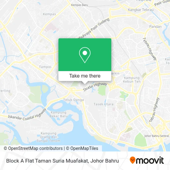Block A Flat Taman Suria Muafakat map
