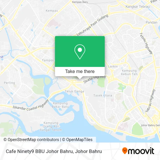 Cafe Ninety9 BBU Johor Bahru map