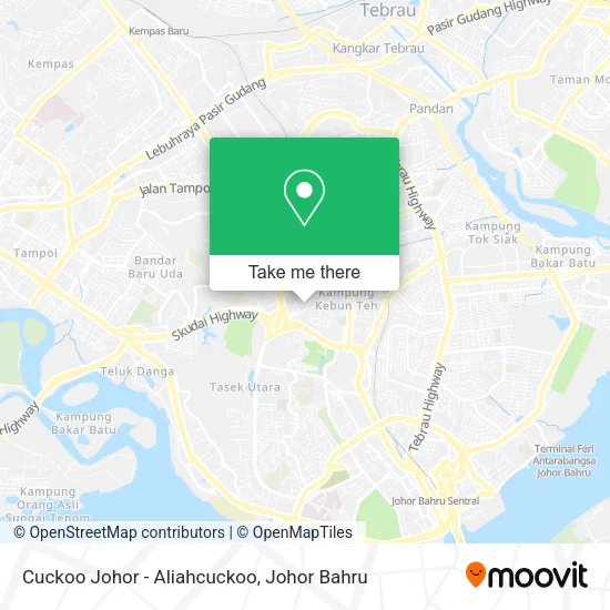 Cuckoo Johor - Aliahcuckoo map