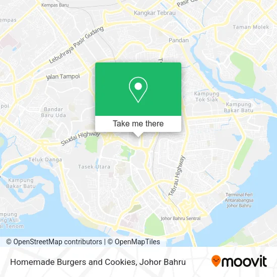 Homemade Burgers and Cookies map