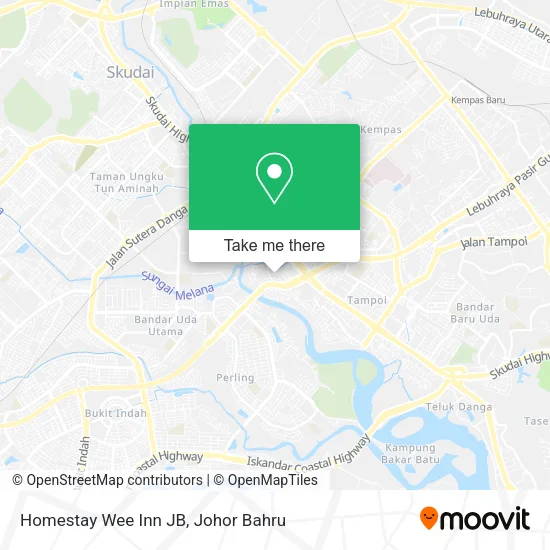Homestay Wee Inn JB map