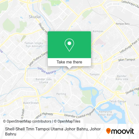 Shell-Shell Tmn Tampoi Utama Johor Bahru map