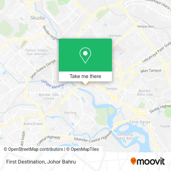 First Destination map