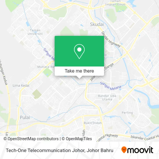 Tech-One Telecommunication Johor map