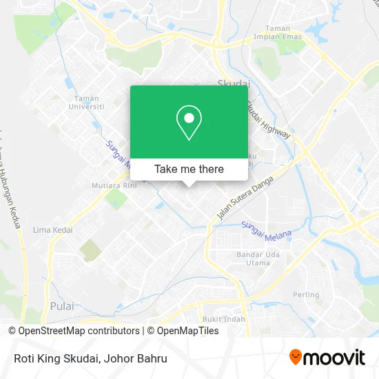 Roti King Skudai map