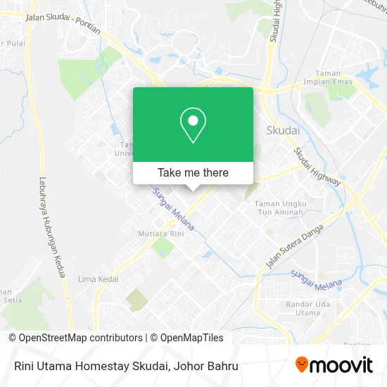 Rini Utama Homestay Skudai map