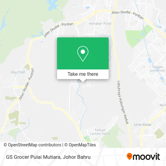 GS Grocer Pulai Mutiara map