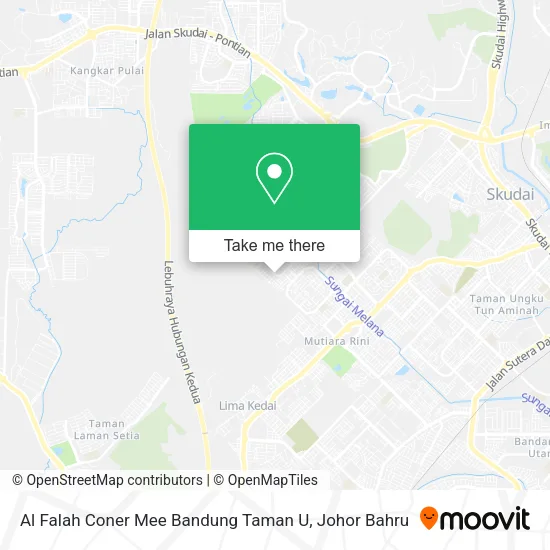Al Falah Coner Mee Bandung Taman U map
