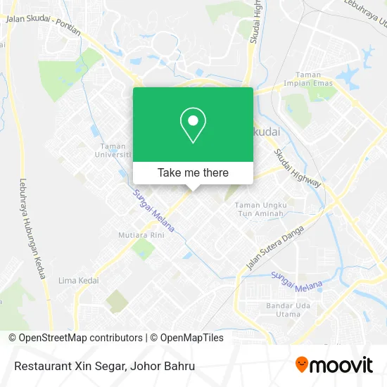 Restaurant Xin Segar map