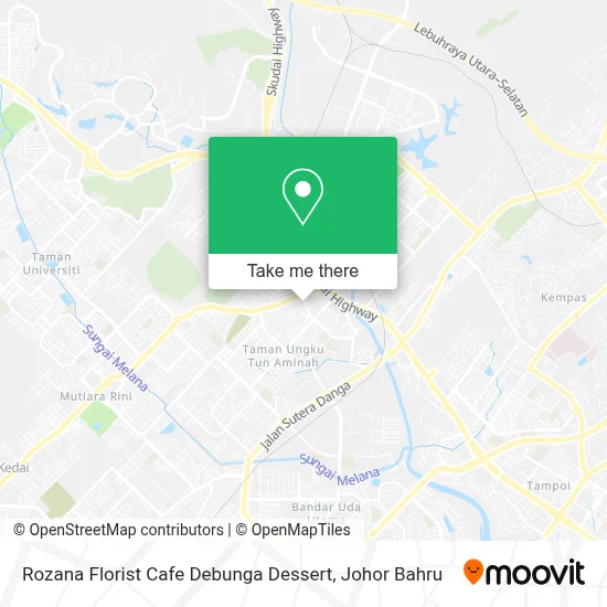Rozana Florist Cafe Debunga Dessert map