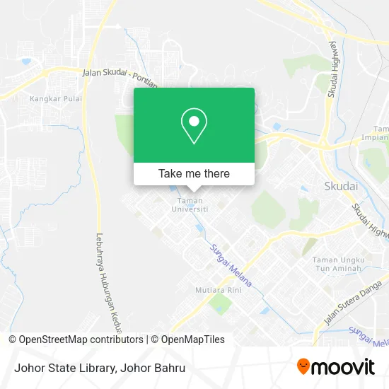 Johor State Library map