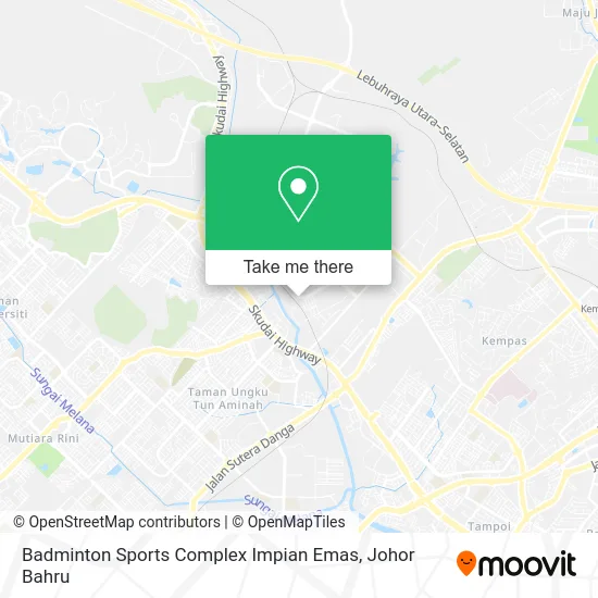 Badminton Sports Complex Impian Emas map