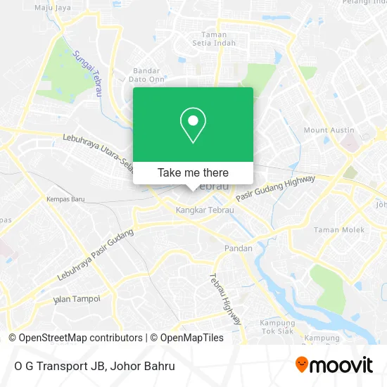 O G Transport JB map