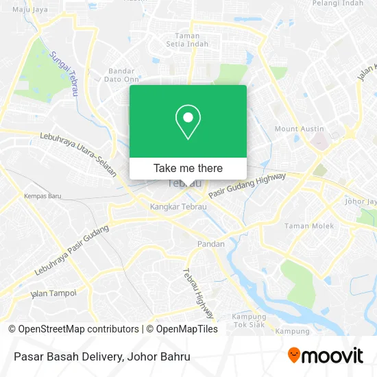 Pasar Basah Delivery map