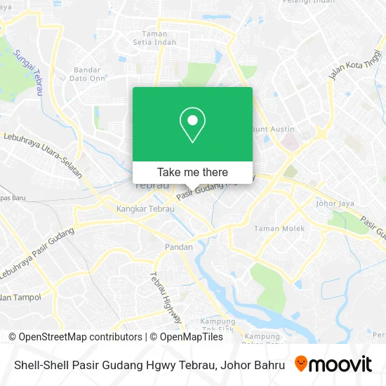 Shell-Shell Pasir Gudang Hgwy Tebrau map