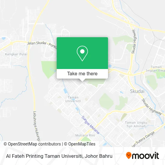 Al Fateh Printing Taman Universiti map