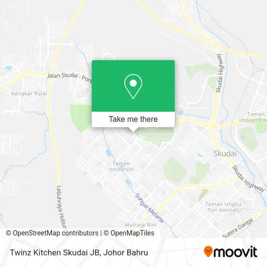 Twinz Kitchen Skudai JB map