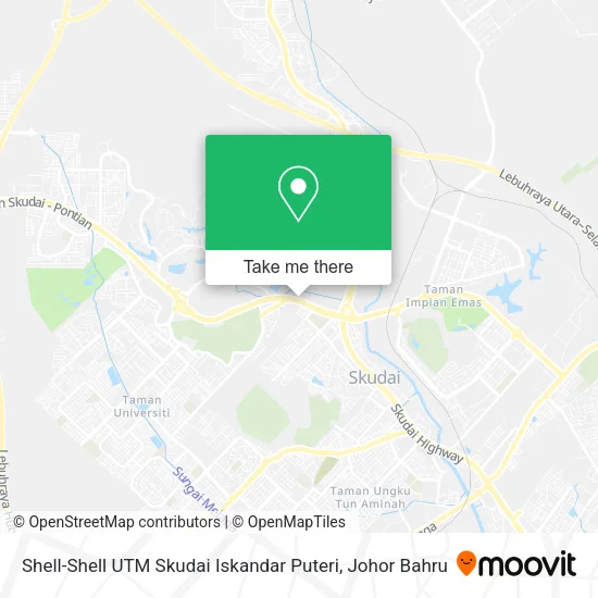 Shell-Shell UTM Skudai Iskandar Puteri map
