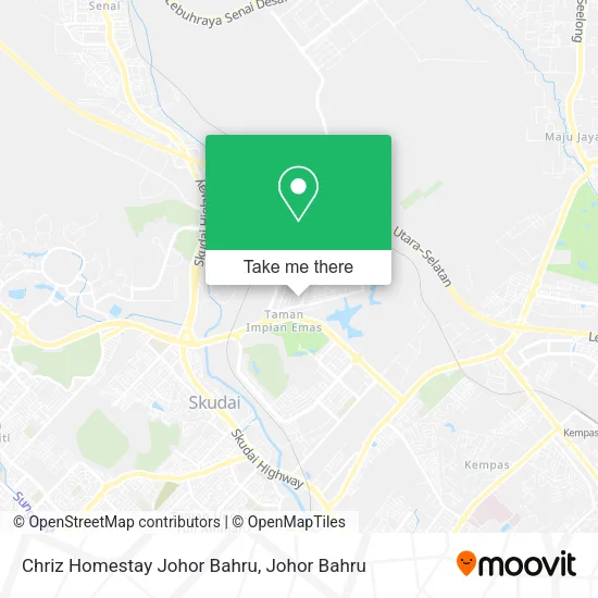 Chriz Homestay Johor Bahru map