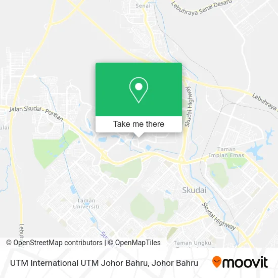 UTM International UTM Johor Bahru map
