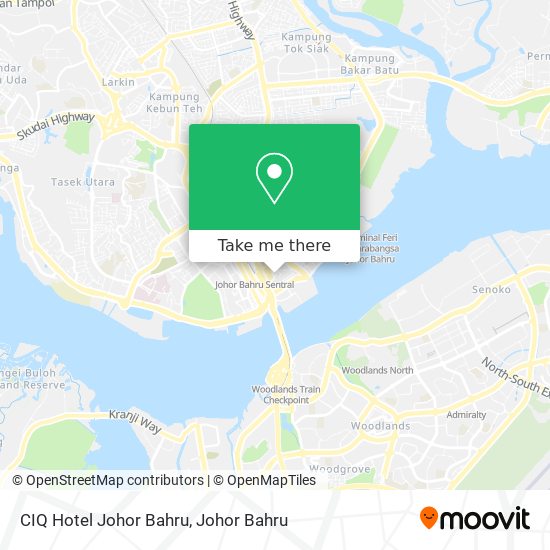 CIQ Hotel Johor Bahru map