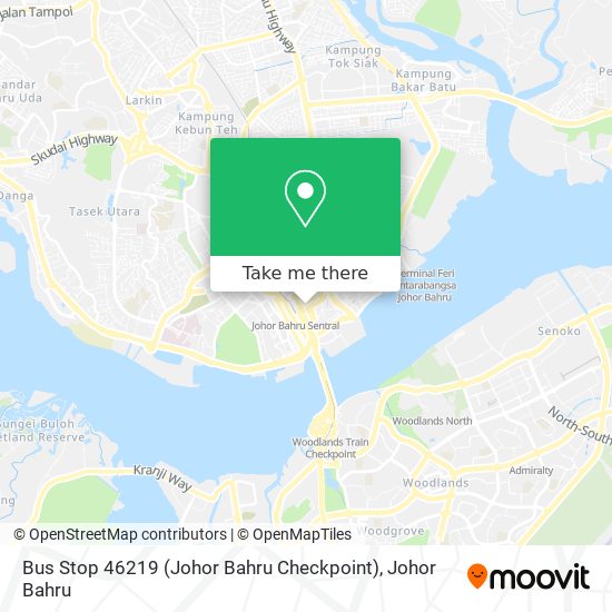 Bus Stop 46219 (Johor Bahru Checkpoint) map