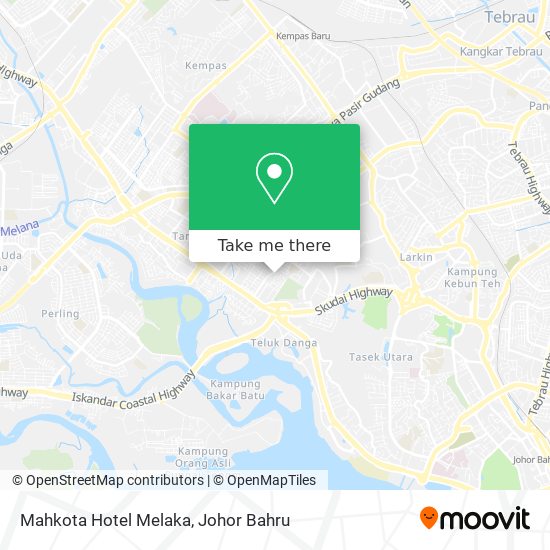 Mahkota Hotel Melaka map