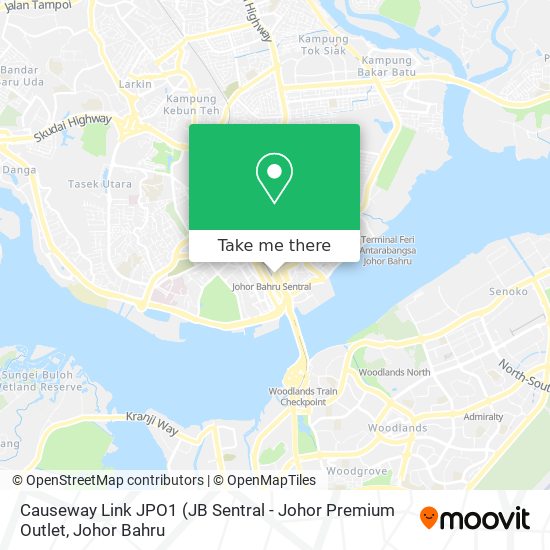 Causeway Link JPO1 map