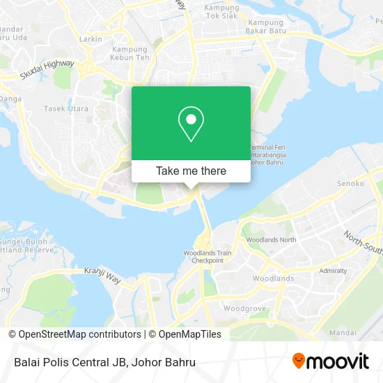 Balai Polis Central JB map