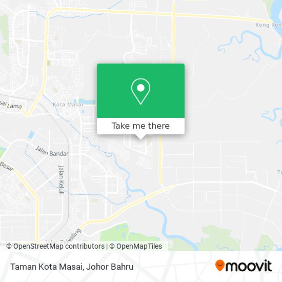 Taman Kota Masai map