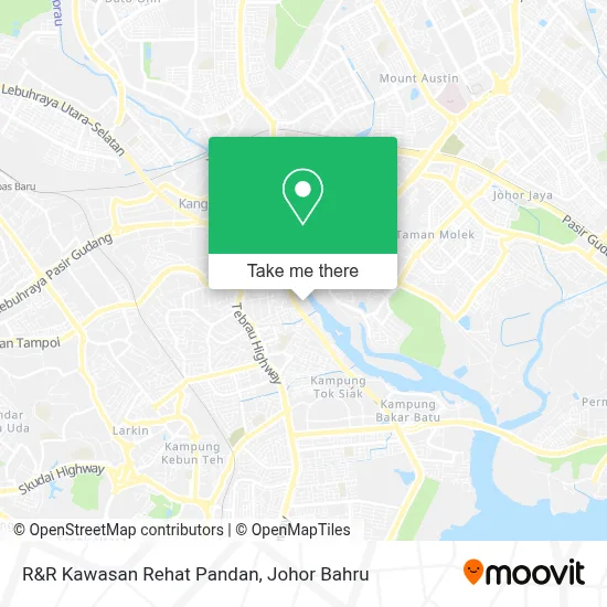R&R Kawasan Rehat Pandan map