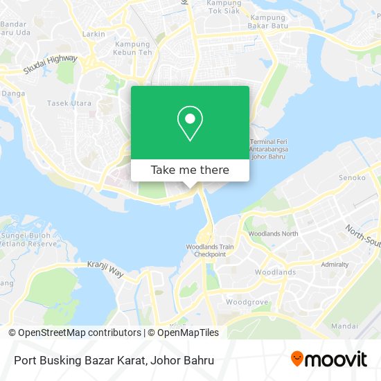 Port Busking Bazar Karat map