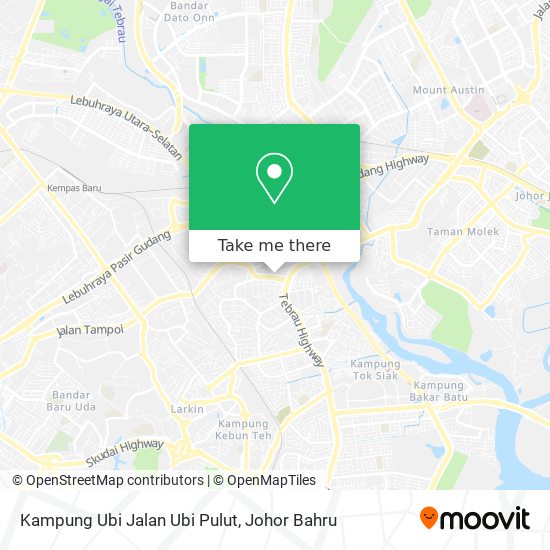 Kampung Ubi Jalan Ubi Pulut map