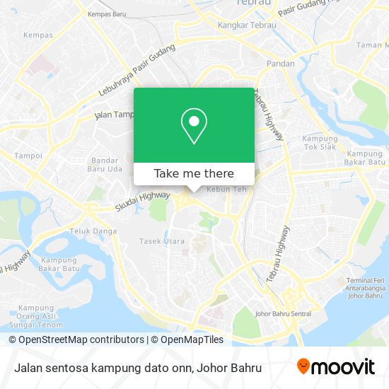 Jalan sentosa kampung dato onn map