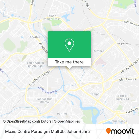 Maxis Centre Paradigm Mall Jb map