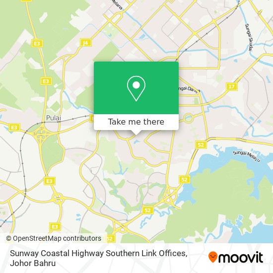 Sunway Coastal Highway Southern Link Offices map