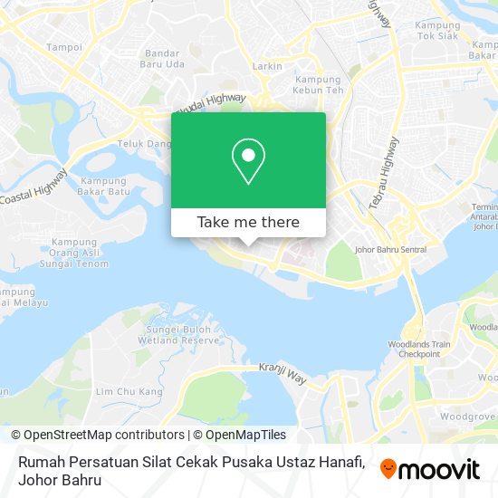 Rumah Persatuan Silat Cekak Pusaka Ustaz Hanafi map