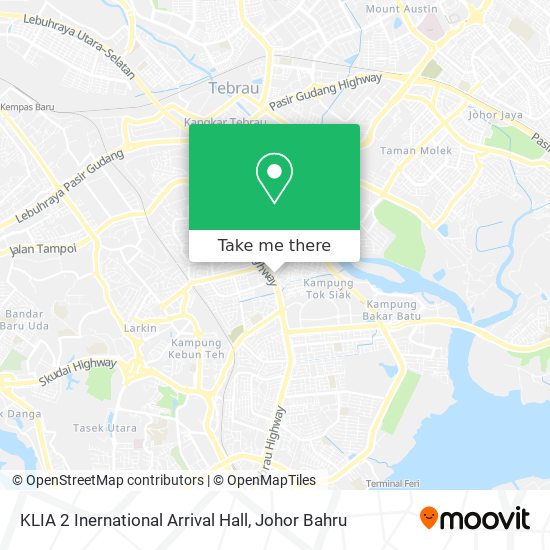 KLIA 2 Inernational Arrival Hall map