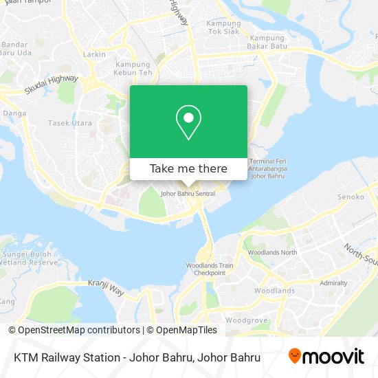 KTM Railway Station - Johor Bahru map