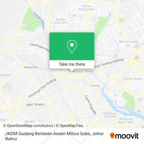 JKDM Gudang Berlesen Awam Mitsui Soko map