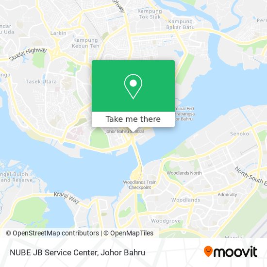 NUBE JB Service Center map