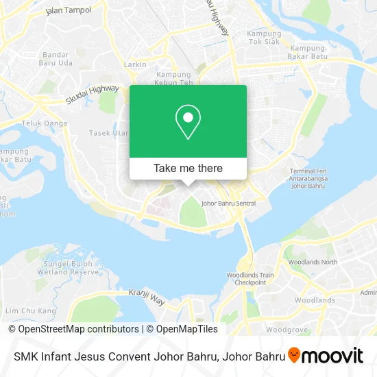 SMK Infant Jesus Convent Johor Bahru map