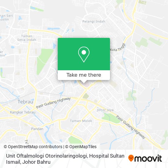 Unit Oftalmologi Otorinolaringologi, Hospital Sultan Ismail map