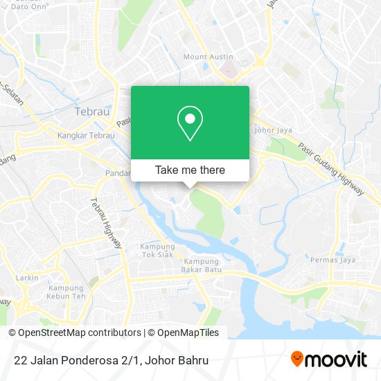 22 Jalan Ponderosa 2/1 map