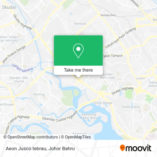 Aeon Jusco tebrau map