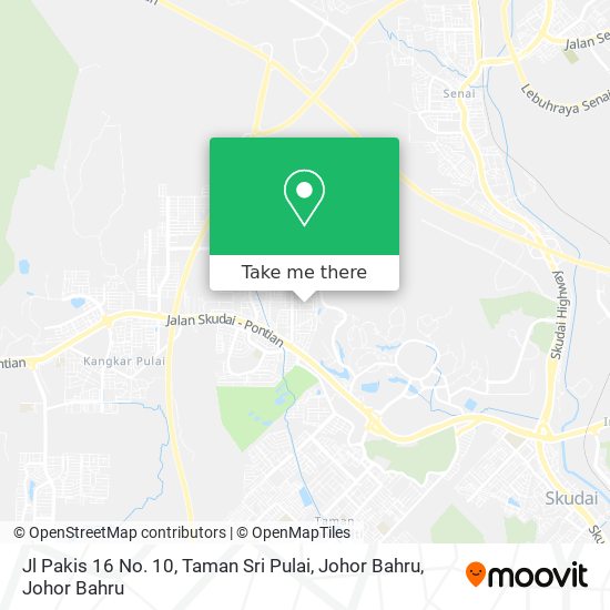 Jl Pakis 16 No. 10, Taman Sri Pulai, Johor Bahru map