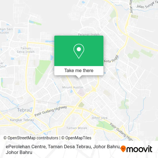 ePerolehan Centre, Taman Desa Tebrau, Johor Bahru map